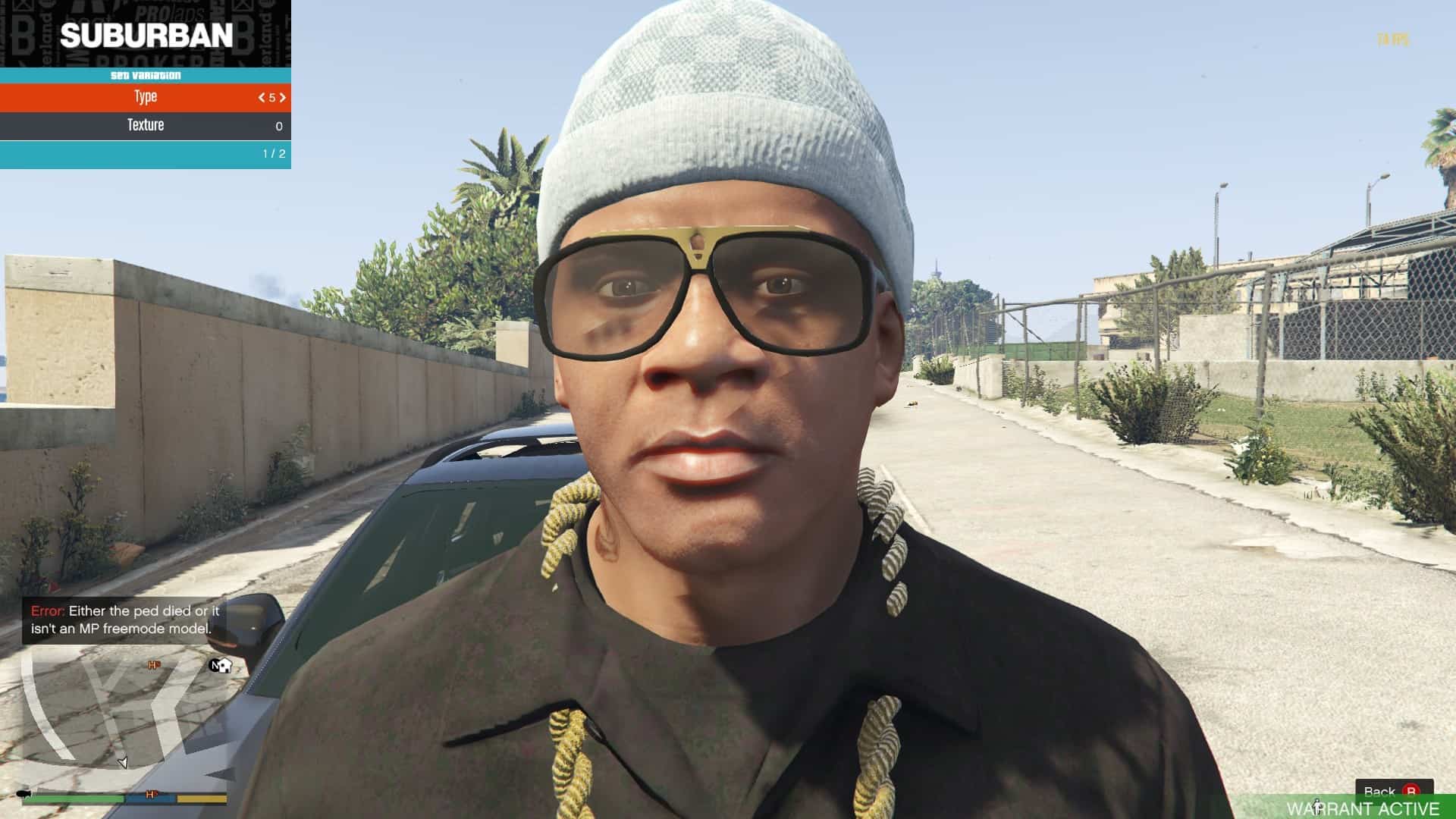 Louis Vuitton Beanie (Grey & Black) For Franklin 1.0 - GTA 5 Mod