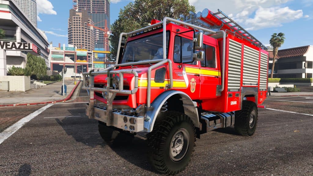 Mercedes Benz Unimog Offroad Hungarian firetruck 1.0 - GTA 5 Mod