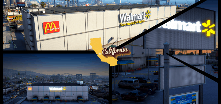 Walmart Marketplace GTA 5 Mods Grand Theft Auto 5 Walmart Project California Beta 2 720x340 